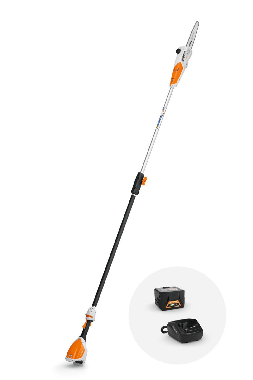 PERCHE ELAGUEUSE STIHL A BATTERIE HTA 50 PACK AVEC BATTERIE ET CHARGEUR